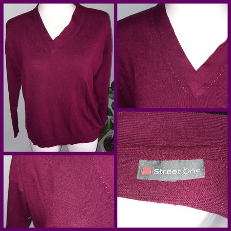 ***STREET ONE*** Feinstrickpullover rot Gr 42