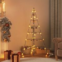 vidaXL Metall-Weihnachtsbaum fÃ¼r Dekorationen Schwarz 140 c