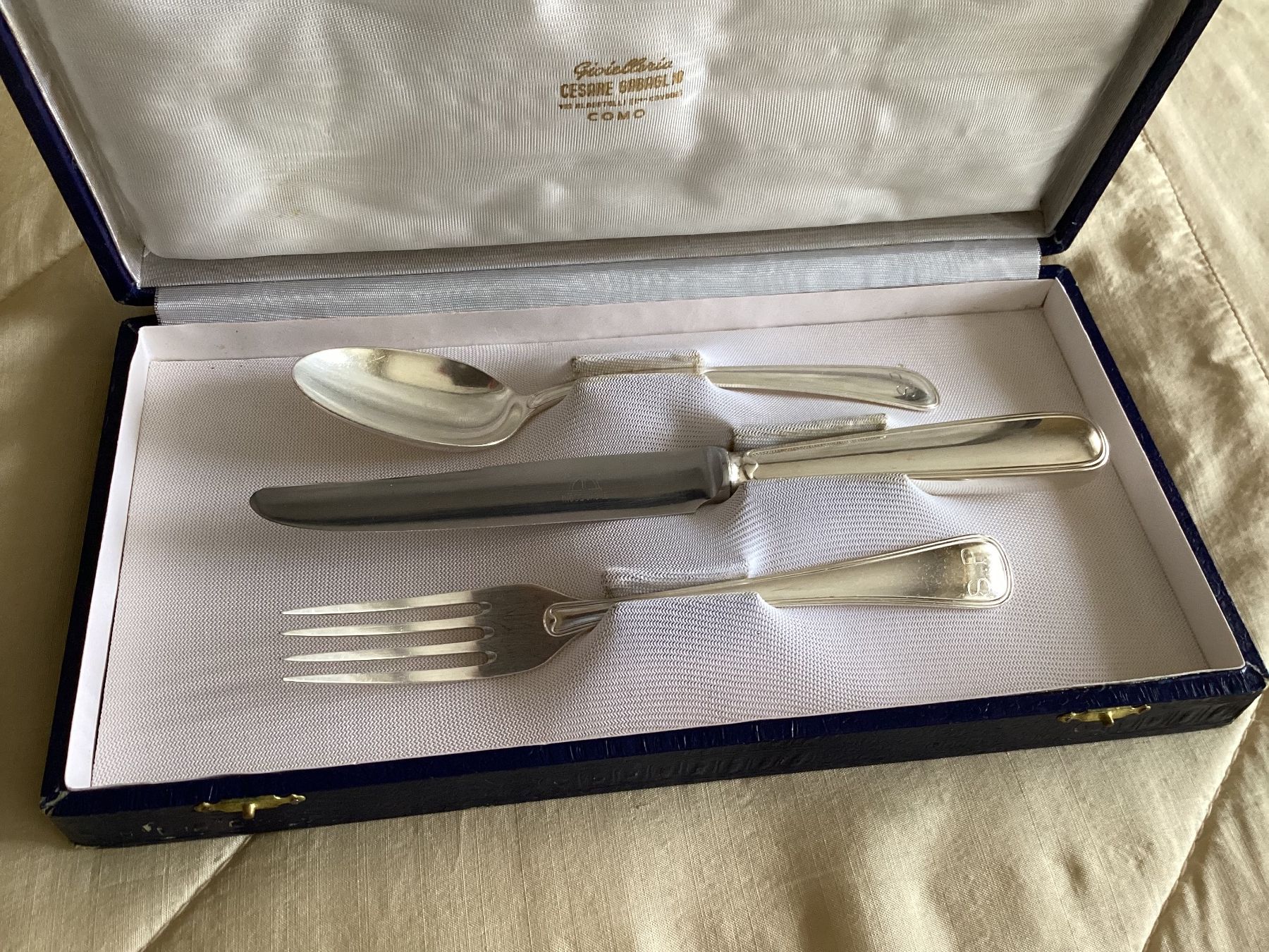 Set di posate: Vintage Silberbesteck 800 / Messer, Gabel, Löffel – Usato da Magadino venduto da sylvierosa 6