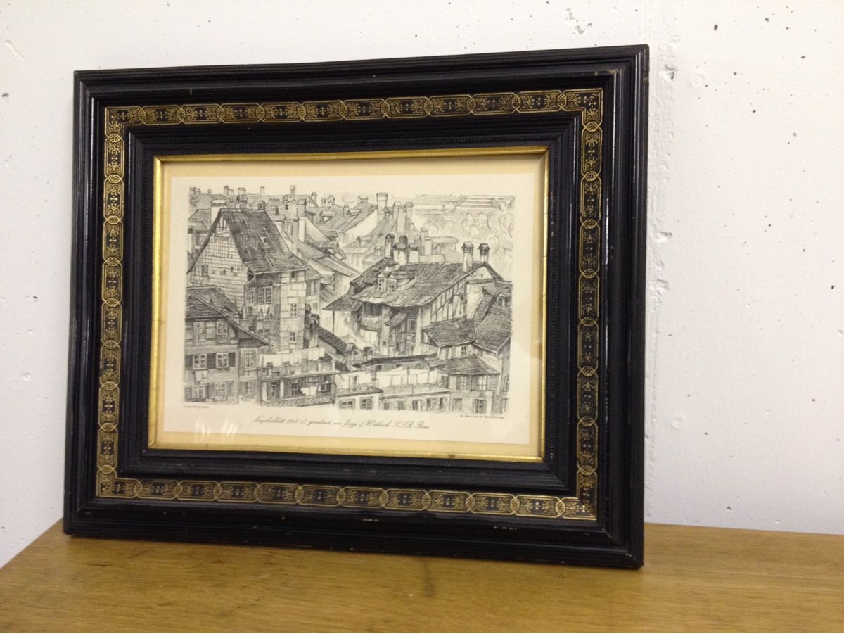 Grafica & Litografie: Original Lithographie "Alt Bern" 1936 gerahmt – Usato da Erlenbach ZH venduto da Ritschly 2