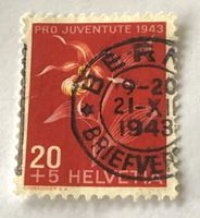PRO JUVENTUTE  BRIEFMARKEN GESTEMPELT   