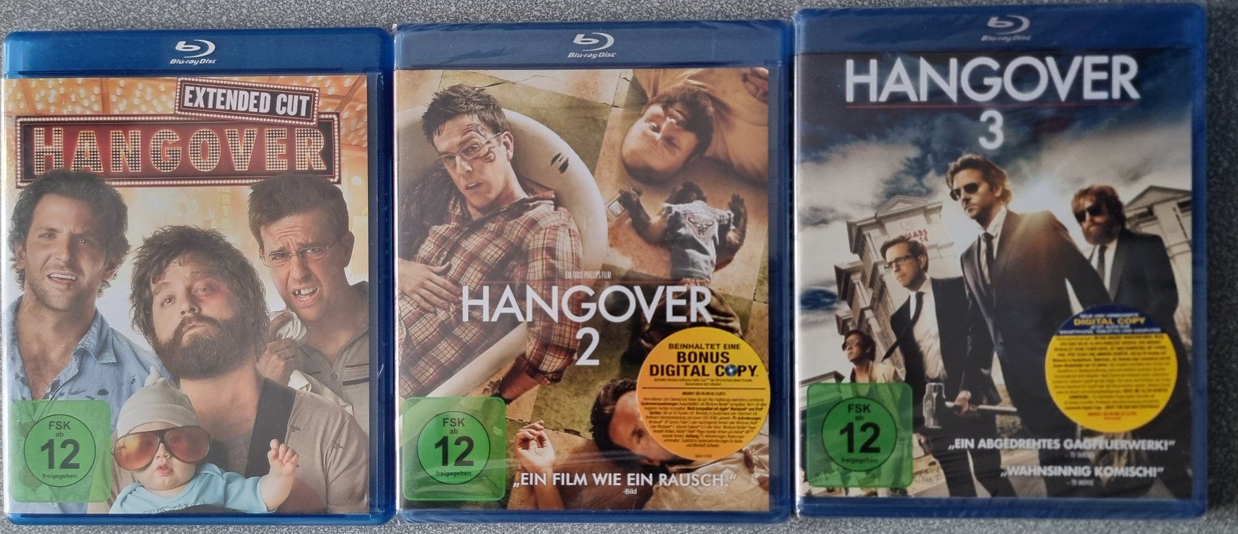Tous les DVDs: Blu-ray Hangover 1-3 NEU – D'occasion à Oetwil am See par fineli2
