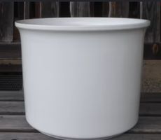 IKEA keramik Übertopt weiss H 26 cm B 32 cm