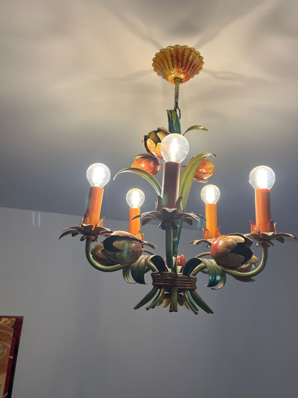 Lustres & lampes de plafonds: Deckenlampe Floral, Blumenlampe Ferro Luce – D'occasion à Zürich par ViolettRosenRot 1