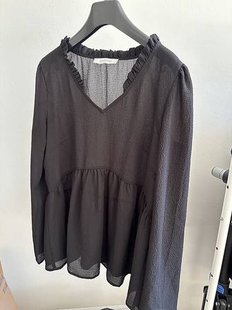 Bluse aus Crêpe-stoff