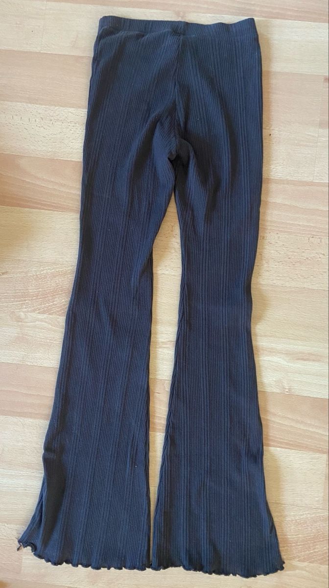 Leggings: Ripp-Schlaghosen dunkelgrau Gr. S – Gebraucht aus Bern von sam_vln5 1
