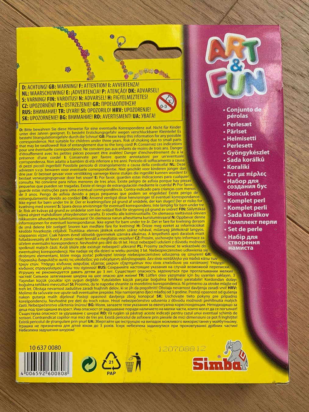 Bastelsets: SIMBA ART & FUN Perlenset 📿 – Neu und originalverpackt aus Winterthur von amapola 2