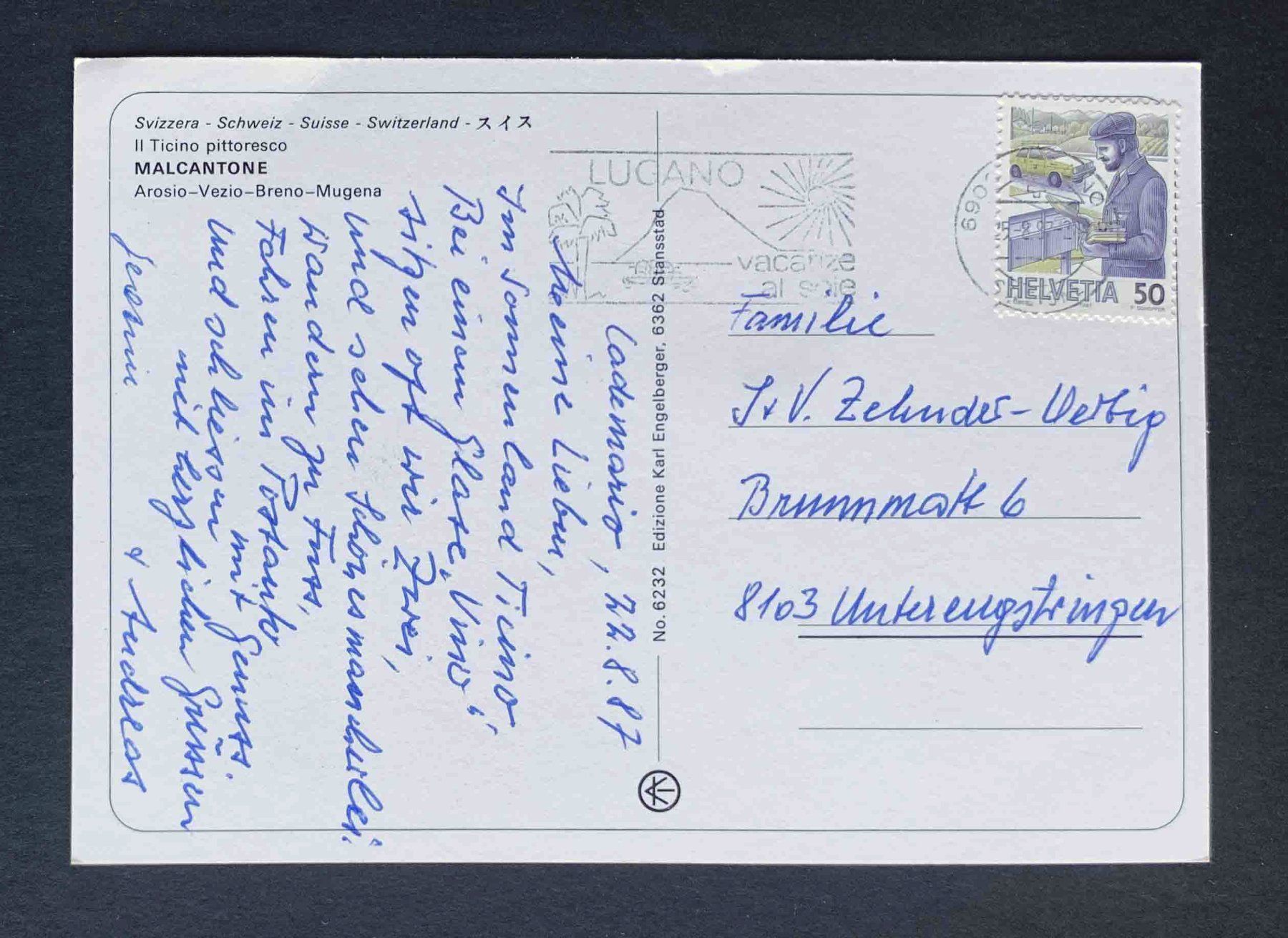 Cartes postales: AK Malcantone – D'occasion à Goldau par artelier1 1