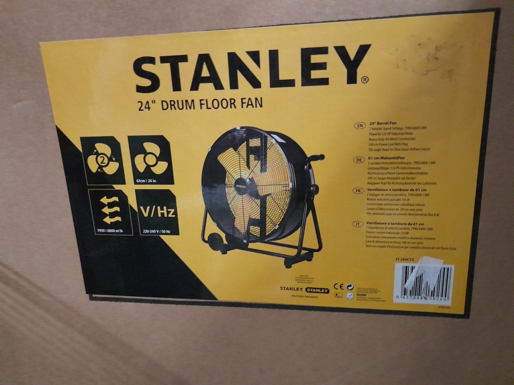 Stanley Ventilatori: Stanley Hochleistungsventilator ST-24DDF-E – Nuovo e nell'imballaggio originale da Lachen SZ venduto da Murphy-7 1
