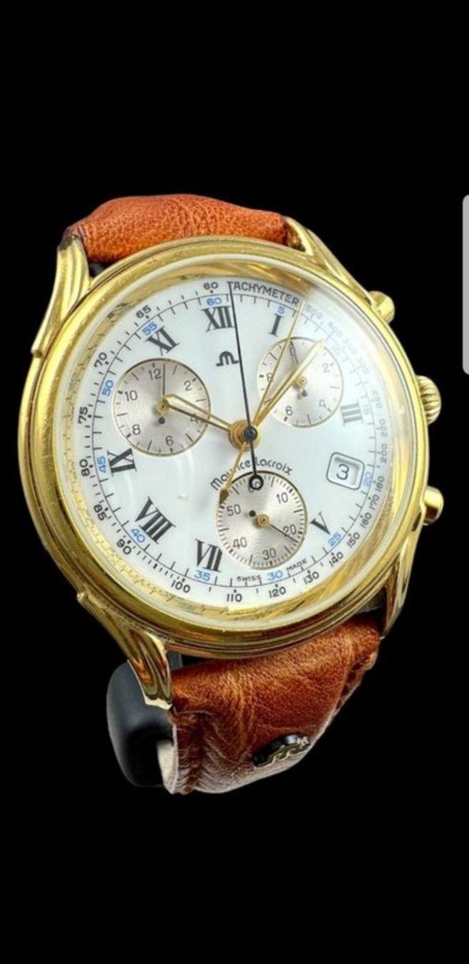 Maurice Lacroix Uhren: Maurice Lacroix Chronograph 04663 mit Lederband – Gebraucht aus Staufen von jasminm01 1