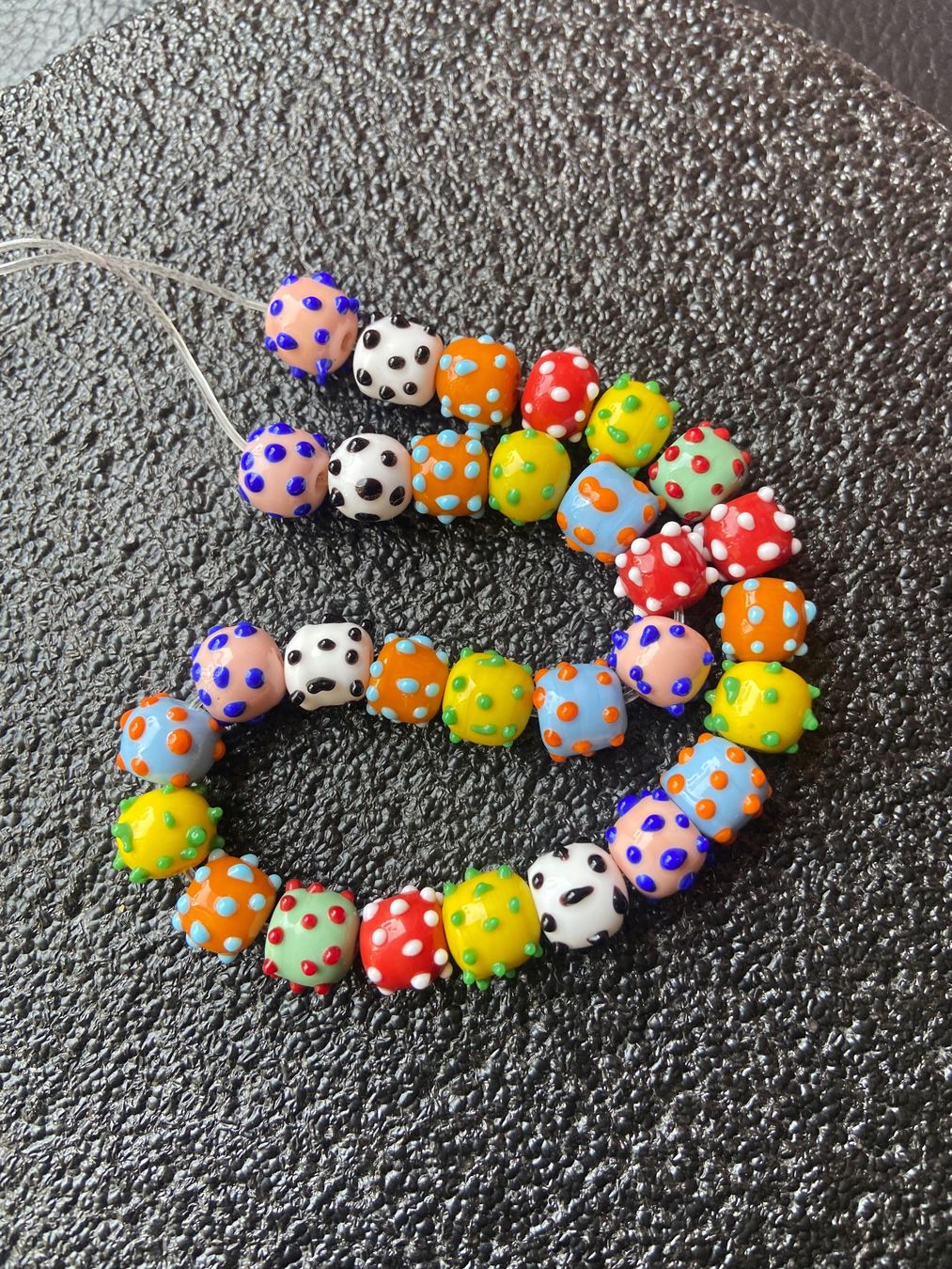 Perle (finte): Handgemachte wunderschöne Glasperlen*Mix* – Nuovo (secondo la descrizione) da Zuerich venduto da Perlen-Decor 1