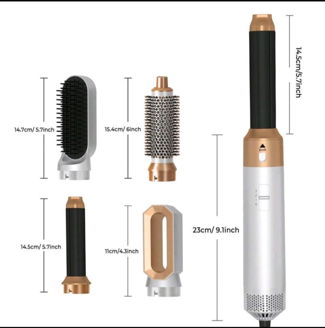 Altro per la cura dei capelli: Multifunktionale, austauschbare Heißluft-Haarbürste, schonen – Nuovo (secondo la descrizione) da Adliswil venduto da ssc_z8q6 1