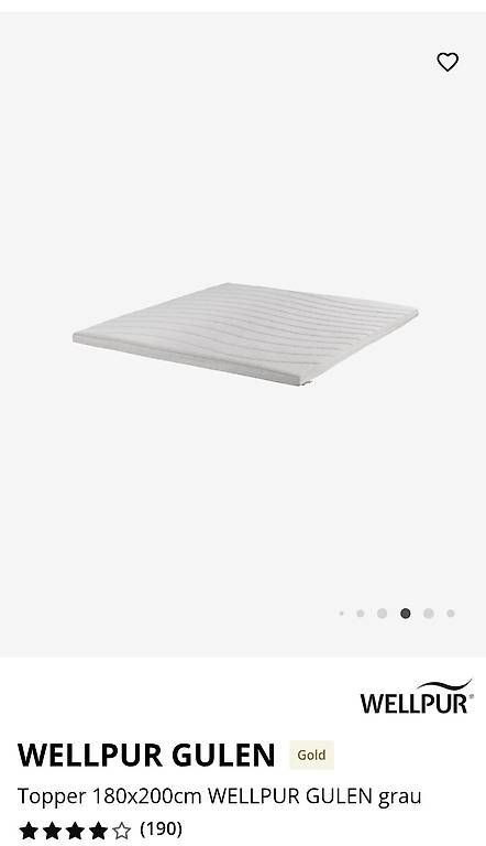 Matelas: Topper von Wellpur – D'occasion à Bremgarten AG par jegermeister13