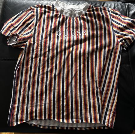 Guess Los Angeles Retro Shirt, gestreift, Gr. XL, Top!