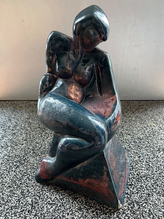 Grosse Skulptur Figur Akt Signiert And Num Keramik Art DÉco Kaufen Auf