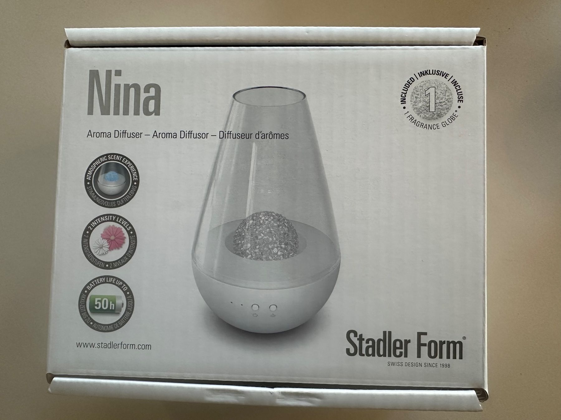 Stadler Form Diffusori di oli essenziali: Aroma Diffusor Nina Stadler Form – Nuovo e nell'imballaggio originale da Luzern venduto da mughetto13 1