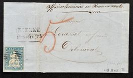 FALTBRIEF STRUBEL 23B VON 1856