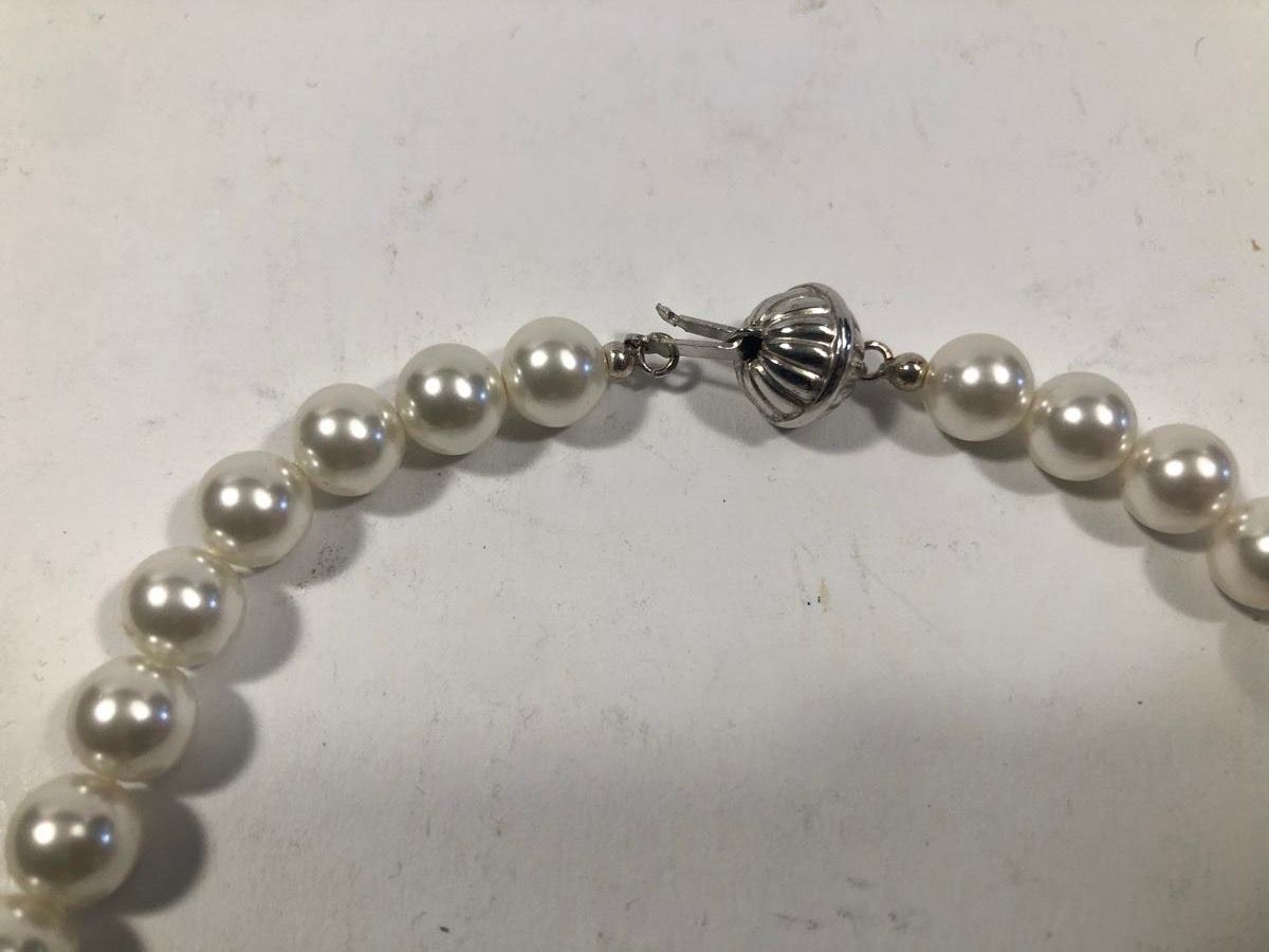 Catenine: Perlenkette mit Strass und Perlenohrstecker – Nuovo (secondo la descrizione) da Bern venduto da Etzy 2