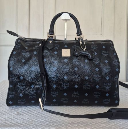 MCM Boston Bag/ Travelbag inkl. Dogbone-Anhänger