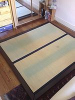 Cadre de lit futon en bois massif (sans tatami)