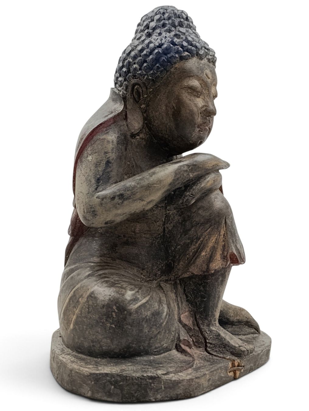 Figuren: Antike Buddha-Statue Holz 19 Jh. – Gebraucht aus Hochfelden von Historium 2