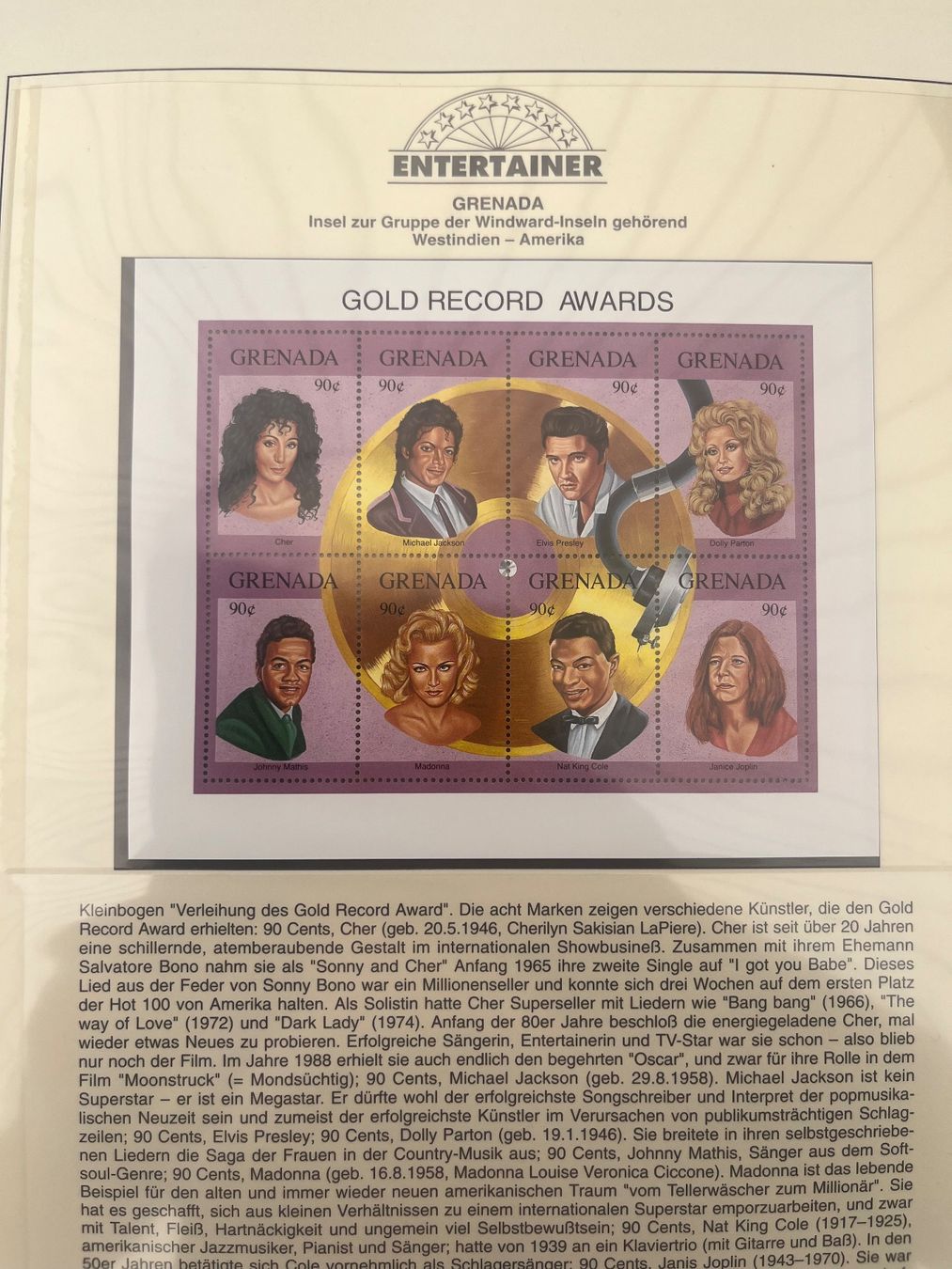 Albums: ENTERTAINER BRIEFMARKEN SAMMLUNG – D'occasion à Jona par Micicco 2