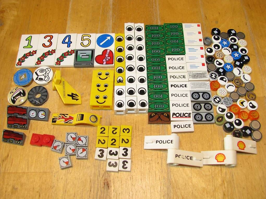 Lego Giocattoli: Lego diverse bedruckte Teile – Usato da Wangen b. Olten venduto da Binggeli4 2