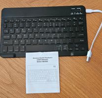 Kabellose Tastatur HB030B mit Hintergrundbeleuchtung schwarz