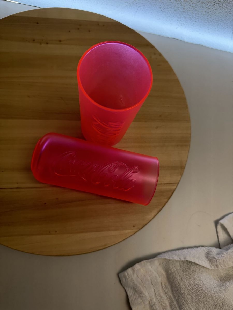 Gläser: Coca-Cola Becher pink Grösse L 2 Stck.  – Gebraucht aus Rotkreuz von GoldHeinz 8