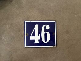 Altes Emailschild Hausnummer 46