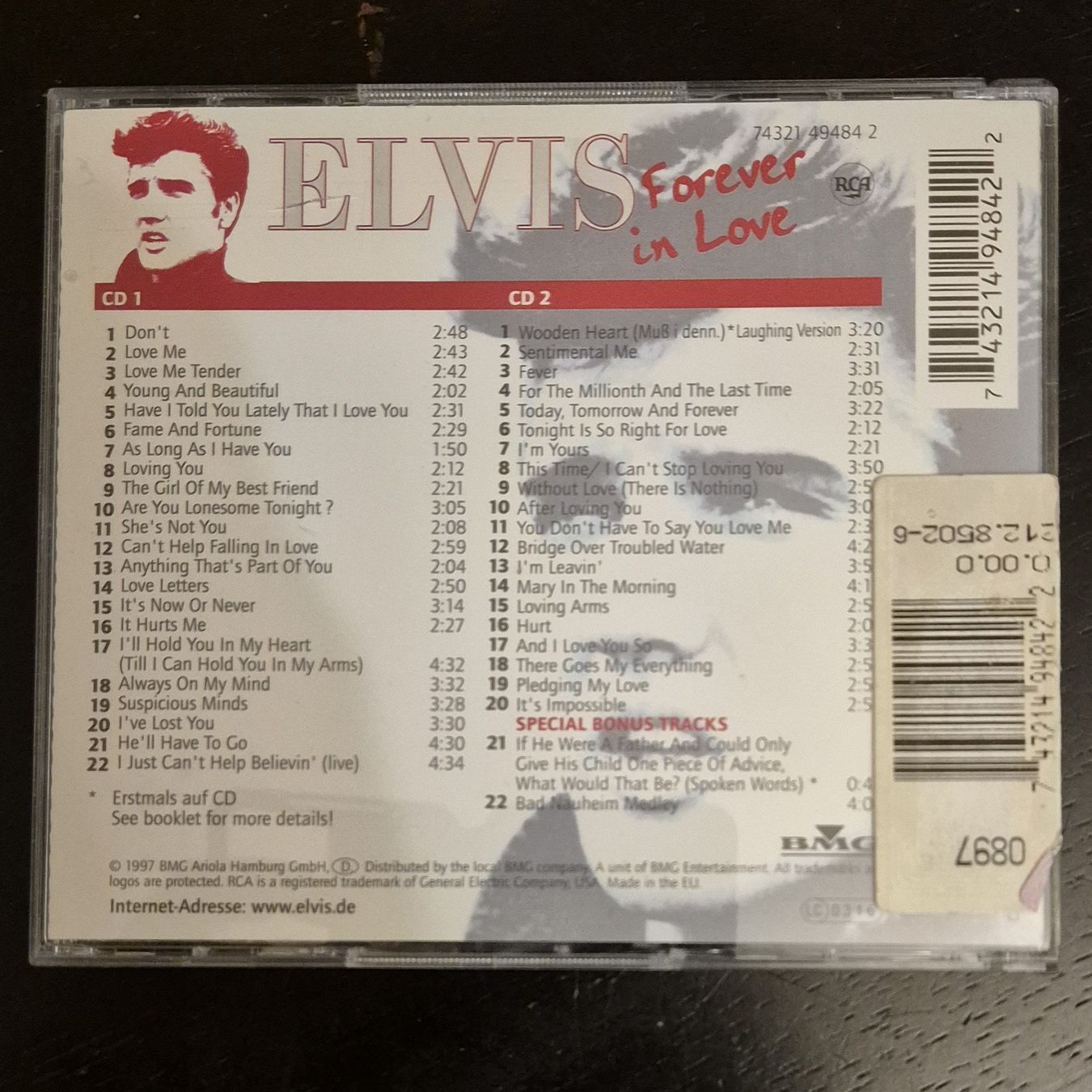 CDs: Elvis Presley / Forever in Love / 2 CDs – Gebraucht aus Chur von dluli 1