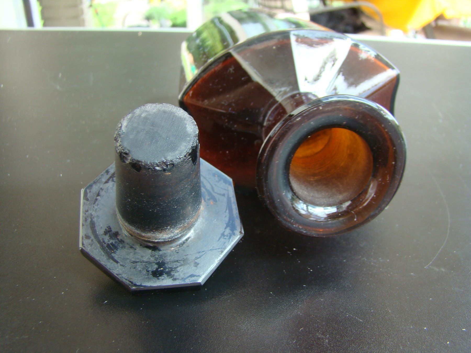 Laborzubehör: Apothekerflasche " Elixir Ferri Aromatic "  braun sehr schön – Gebraucht aus Walzenhausen von Vanquish711 7