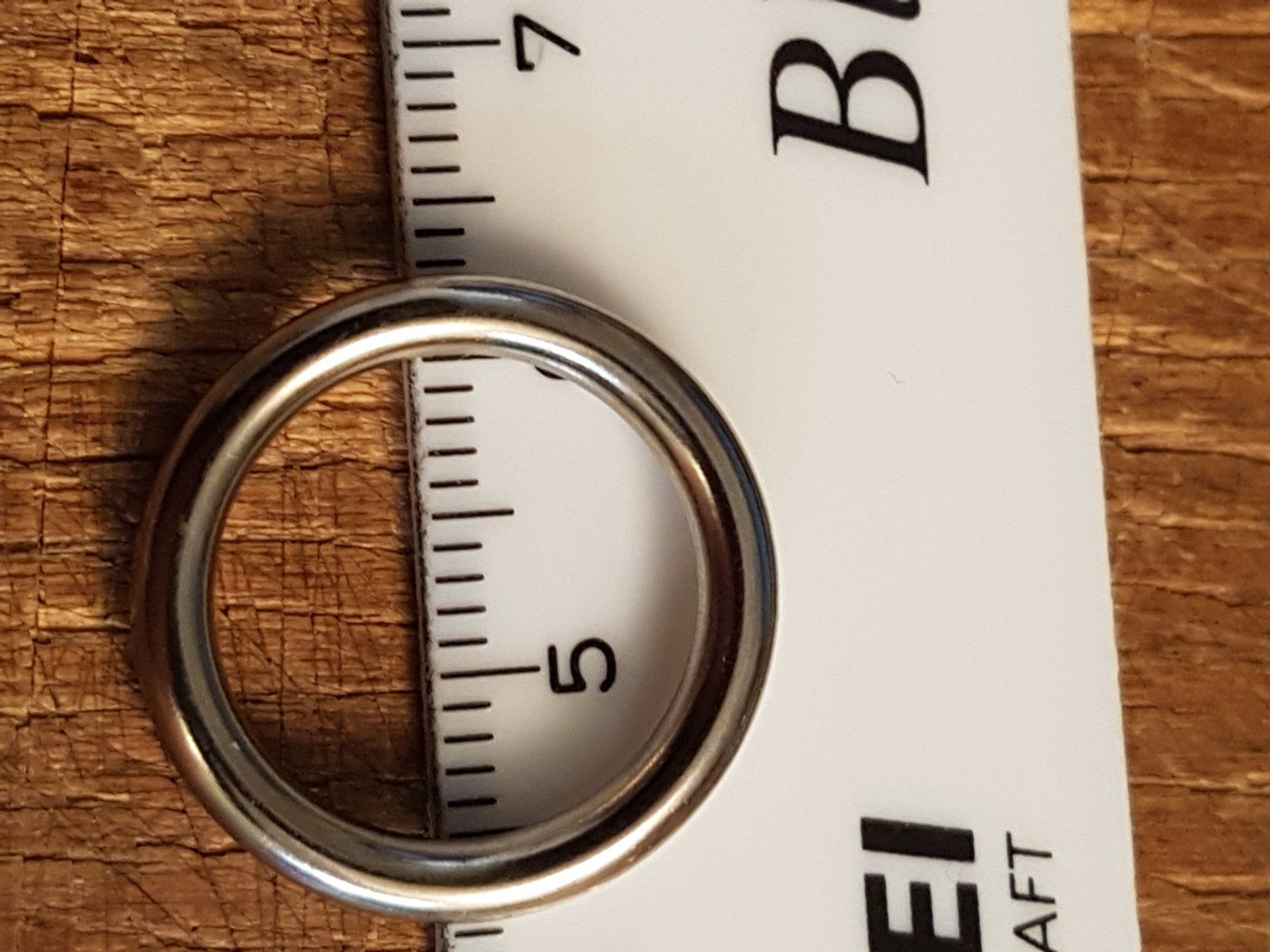 Ringe: Ring Metall schlicht 15mm als Kinderringli oder Gliederring – Gebraucht aus Ettingen von Maranathatalitha 2