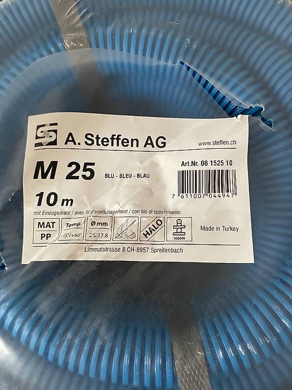 Tuyaux & tubes: Installationsrohr M25 10m Länge – Neuf avec emballage d'origine à Basel par helger 1