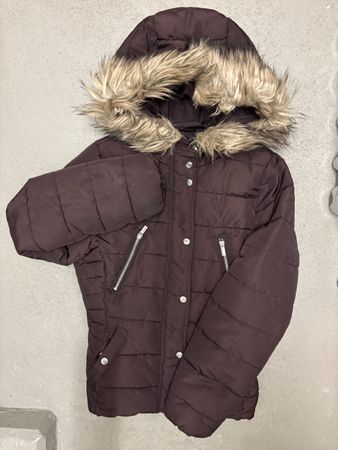 H&M Steppjacke braun mit Kapuze Grösse 36 gebraucht