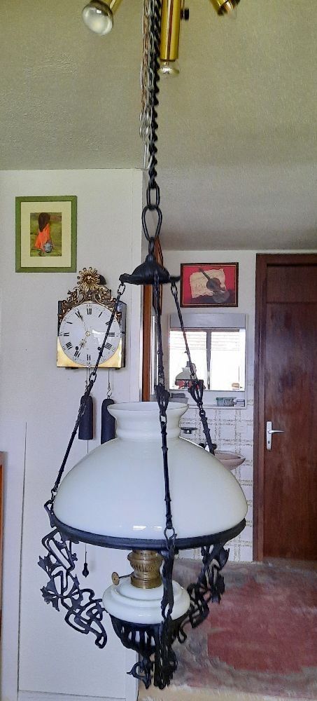 Lampade: klassische Petrollampe hängend – Usato da Eschenbach venduto da Alicekunst 6