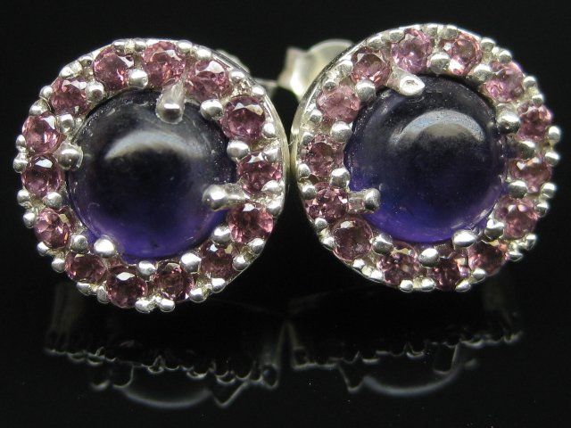 Orecchini pendenti & Orecchini a lobo: Vintage Ohrringe Ohrstecker Silber 925 Design MDI Amethyst – Usato da Ermatingen venduto da Decovin 2