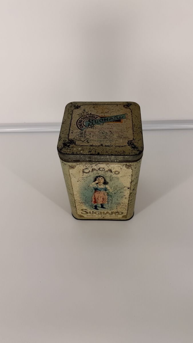 Contenitori & Simili: Kakaodose Suchard alte Blechdose 22x14x14cm – Usato da Rotkreuz venduto da perlengott 5