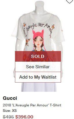 Gucci T-shirt: Gucci T-Shirt  S/M – Usato da Collonges venduto da Allegree 1