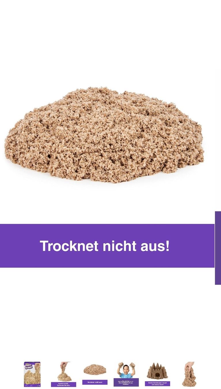 Materiale per modellare: Kinetic sand  / Sable magic, facile à modeler, ne sèche pas. – Nuovo e nell'imballaggio originale da Misery venduto da Titi57 5