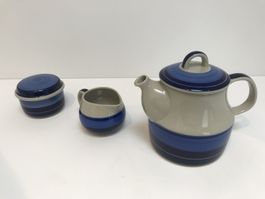Mira Mare Tee-, Milchkanne u. Zuckerdose Rörstrand - 70er