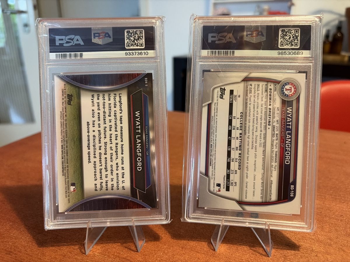 MLB Carte collezionabili: 2 MLB Karten - Wyatt Longford - PSA9 – Usato da Bern venduto da sam_25hm 1