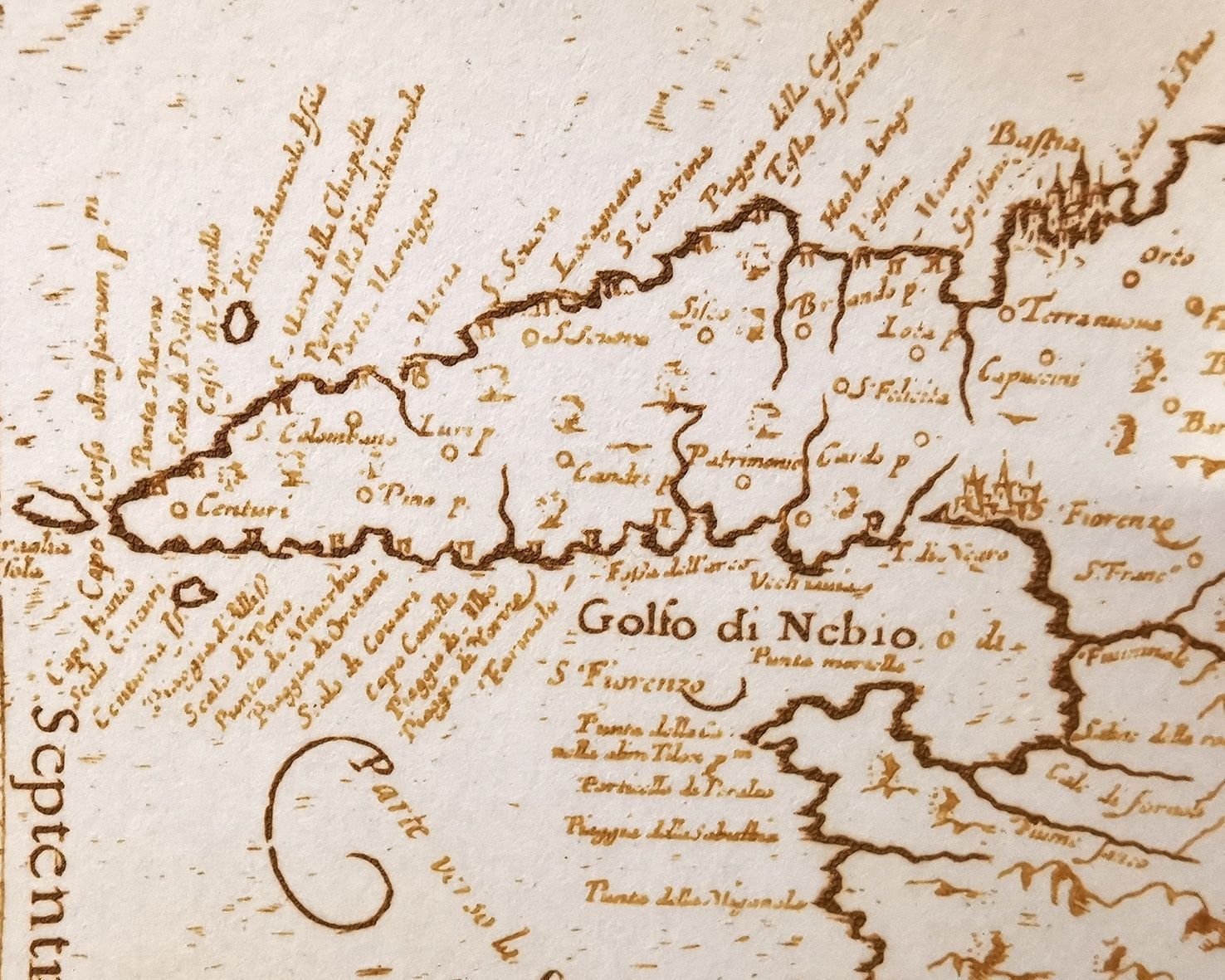 Stiche: Ancienne carte de Corse en taille douce – Gebraucht aus La Chaux-du-Milieu von Jbv 2