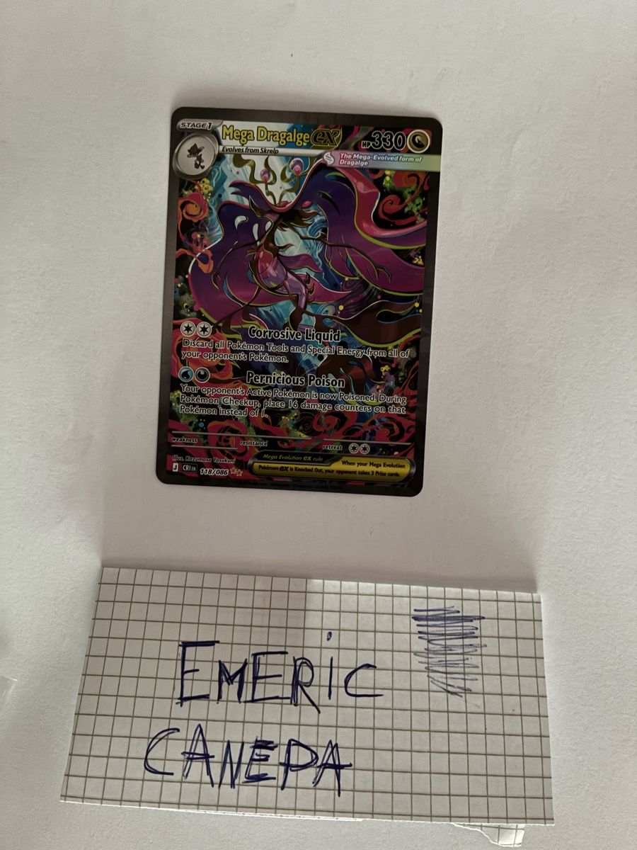 Pokémon Cartes à collectionner: Mega dragalge ex – Neuf (Voir description) à St-Aubin-Sauges par Mdwischh98