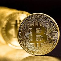 Bitcoin BTC Krypto Münze