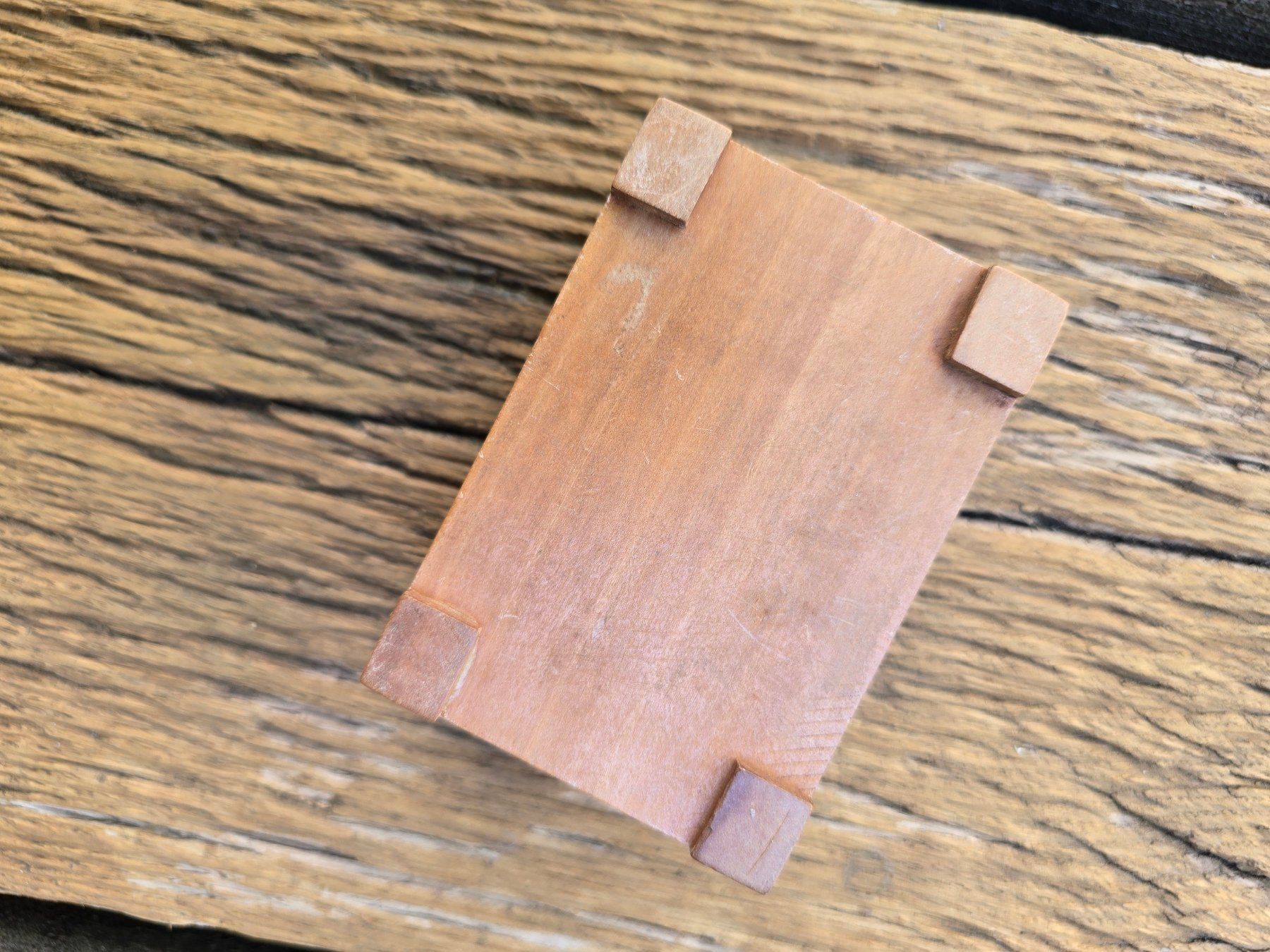 Portagioie: Holz: Dose mit Deckel – Usato da Romanshorn venduto da Rachacha 3