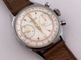 Vintage Chronograph LEONIDAS Handaufzug läuft