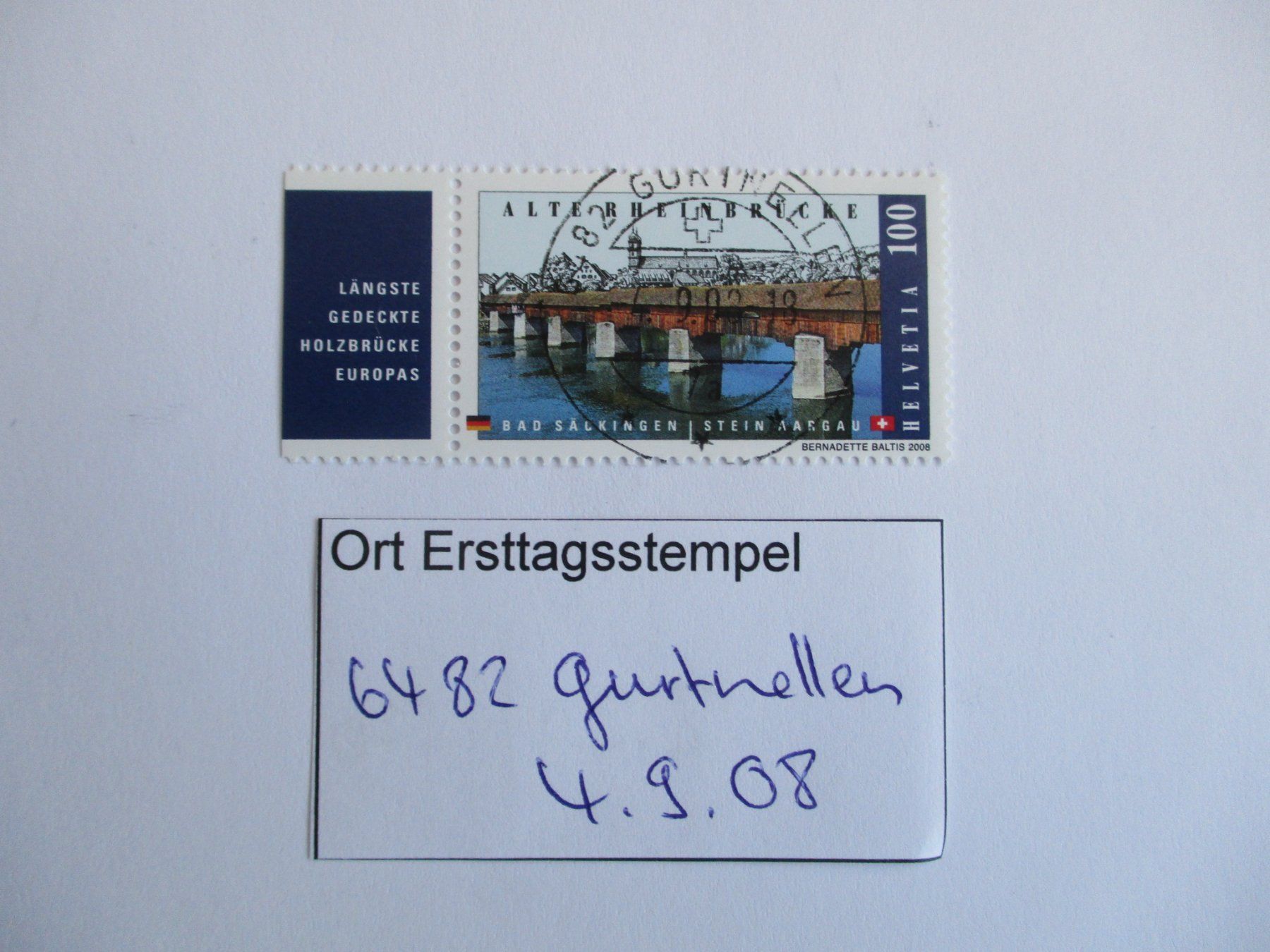 Tous les timbres: Voll Ort Ersttagsstempel 6482 Gurtnellen – D'occasion à Langnau b. Reiden par Aktuell88