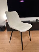 6 moderne Esszimmerstühle in Creme