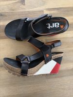 Art Keilabsatz Sandalen Schwarz Grösse 37 neu